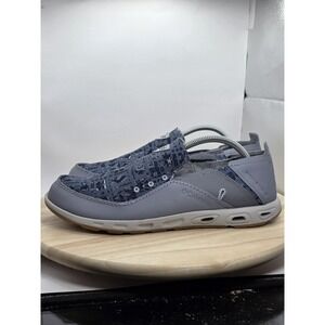 Men Size 11 - COLUMBIA PFG Bahama Vent Slip On Boat Shoe Gray Blue